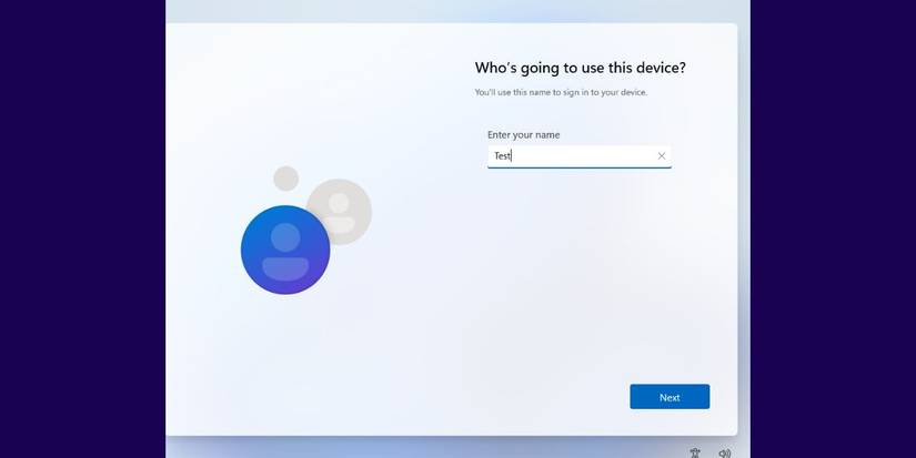 Создание локальной учётной записи в OOBE Windows 11