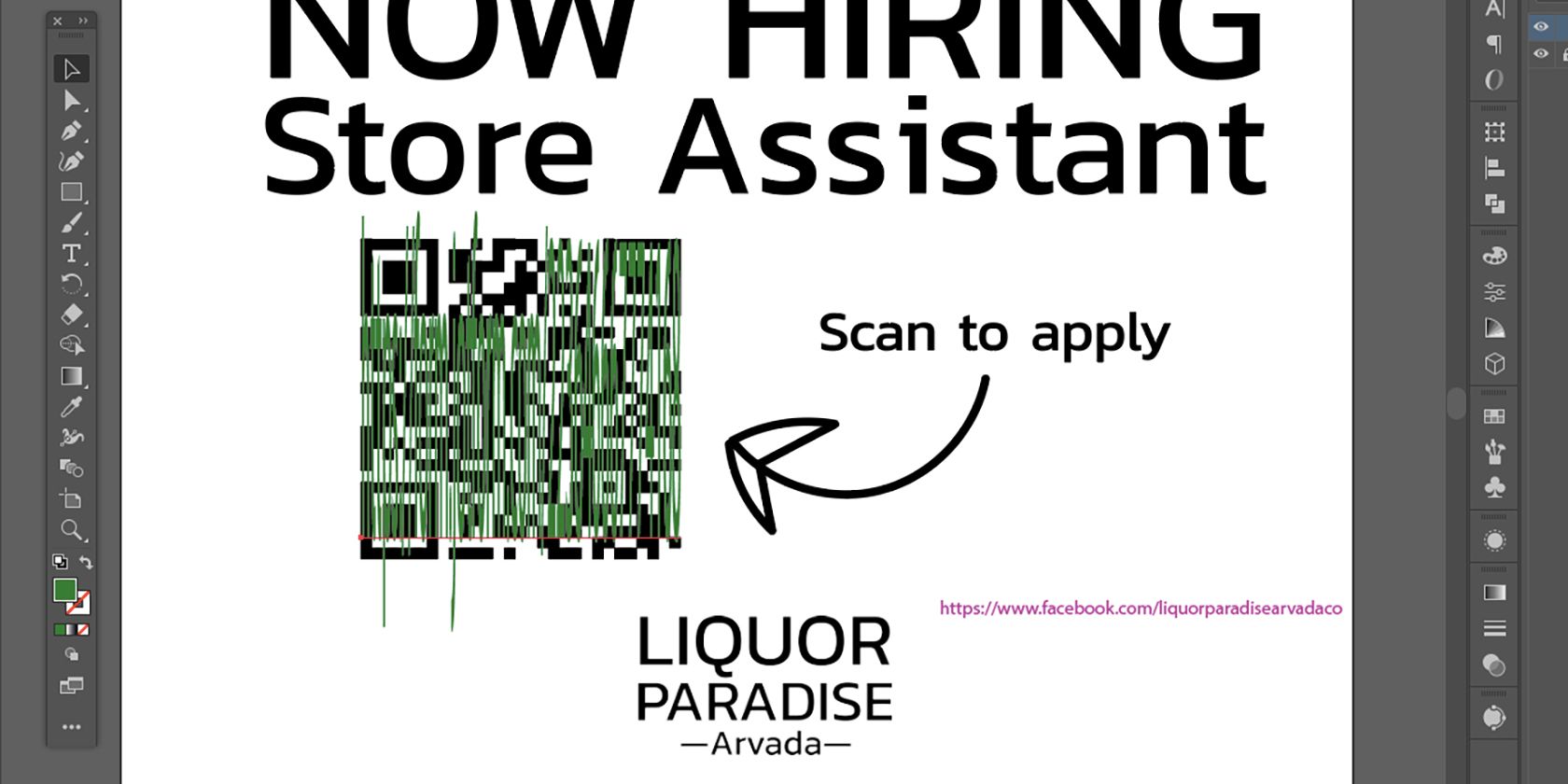 Stretched hyperlinks on Illustrator file.