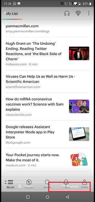 Google Фото — кнопка Восстановить
