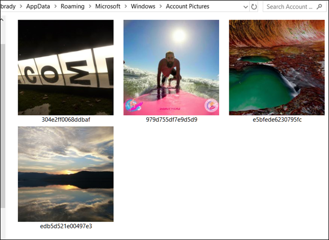 Удаление выбранных файлов из папки AccountPictures