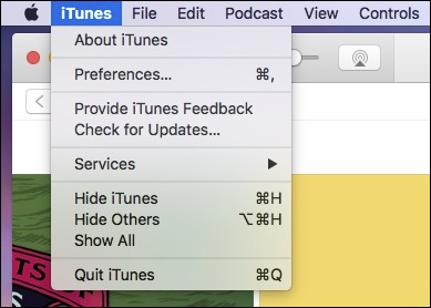 Окно настроек iTunes с вкладкой Ограничения