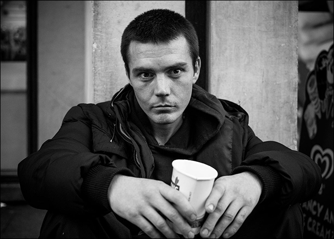 Портрет с выразительным светом и формой