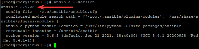 Установка Ansible на Rocky Linux 8