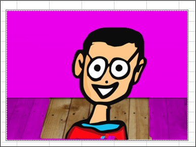 Изображение с пурпурными подсветками фона