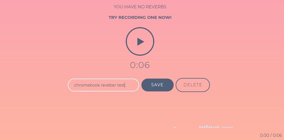 chromebook reverb record voice