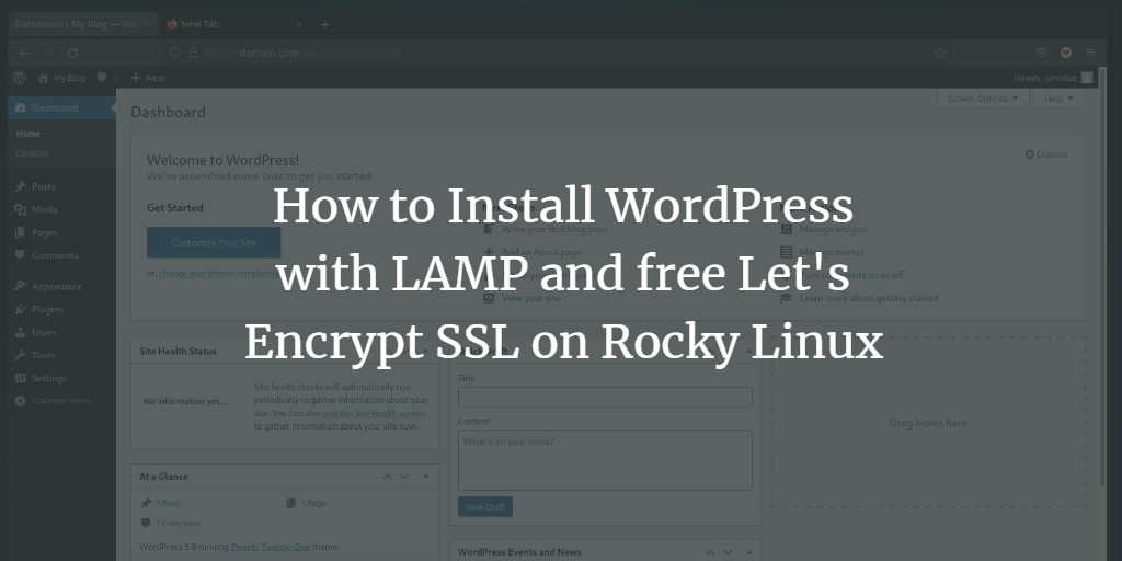 Установка WordPress на Rocky Linux 8.4 — LAMP
