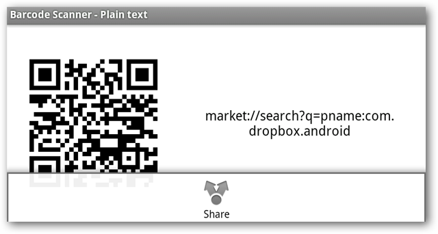 Меню отправки QR-кода через разные сервисы