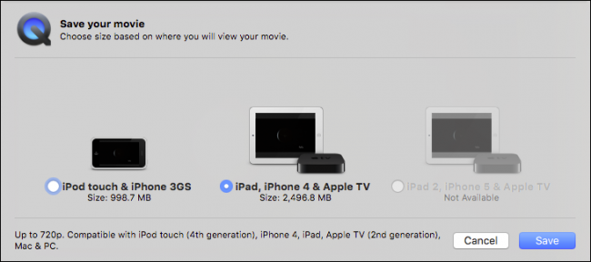 Как конвертировать видео в QuickTime на Mac