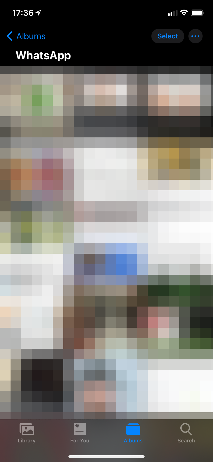 Альбом WhatsApp в приложении 