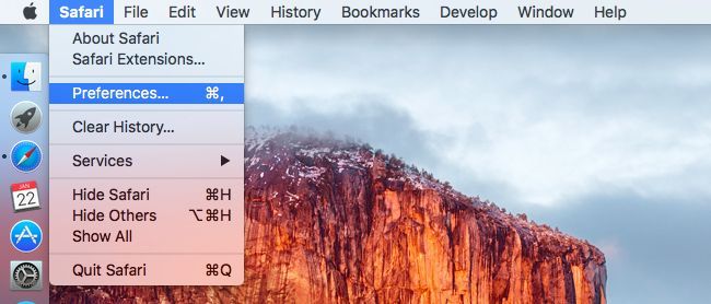 Предпочтения Safari на macOS