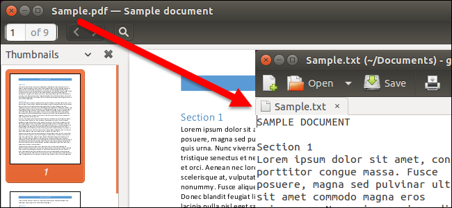 Конвертация PDF в текст в Linux