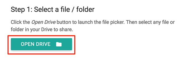 Открыть Google Диск через интерфейс скрипта