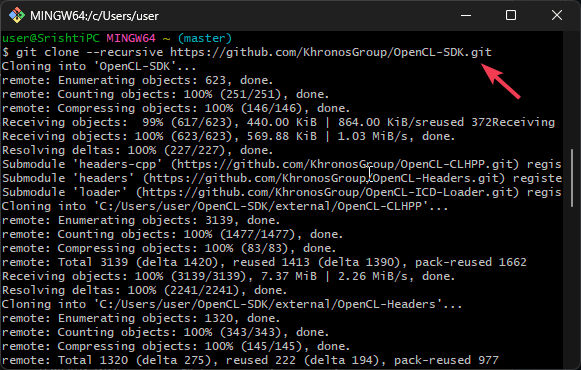 Сборка OpenCL SDK и использование CMake и Visual Studio