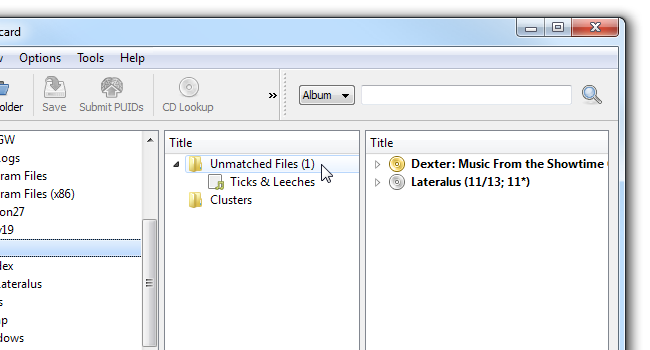Результат распознавания: полный и неполный альбомы