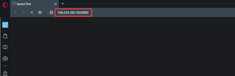 Ввод IP-адреса NAS в адресной строке браузера.