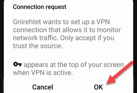 Подтвердите запрос на подключение.