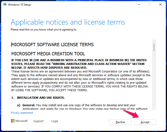3 - Accept Agreements