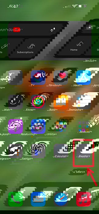 Иконка приложения «Настройки» на iPhone