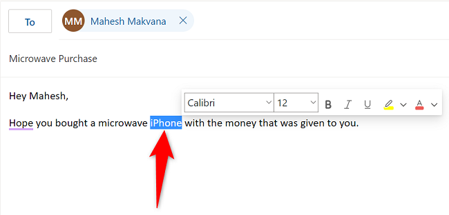 Выделите текст для зачёркивания в веб‑версии.