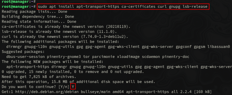 Установка зависимостей для Docker