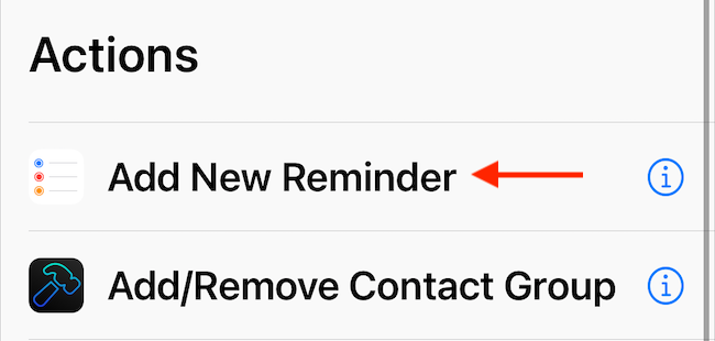 Используйте действие «Add New Reminder» в команде.