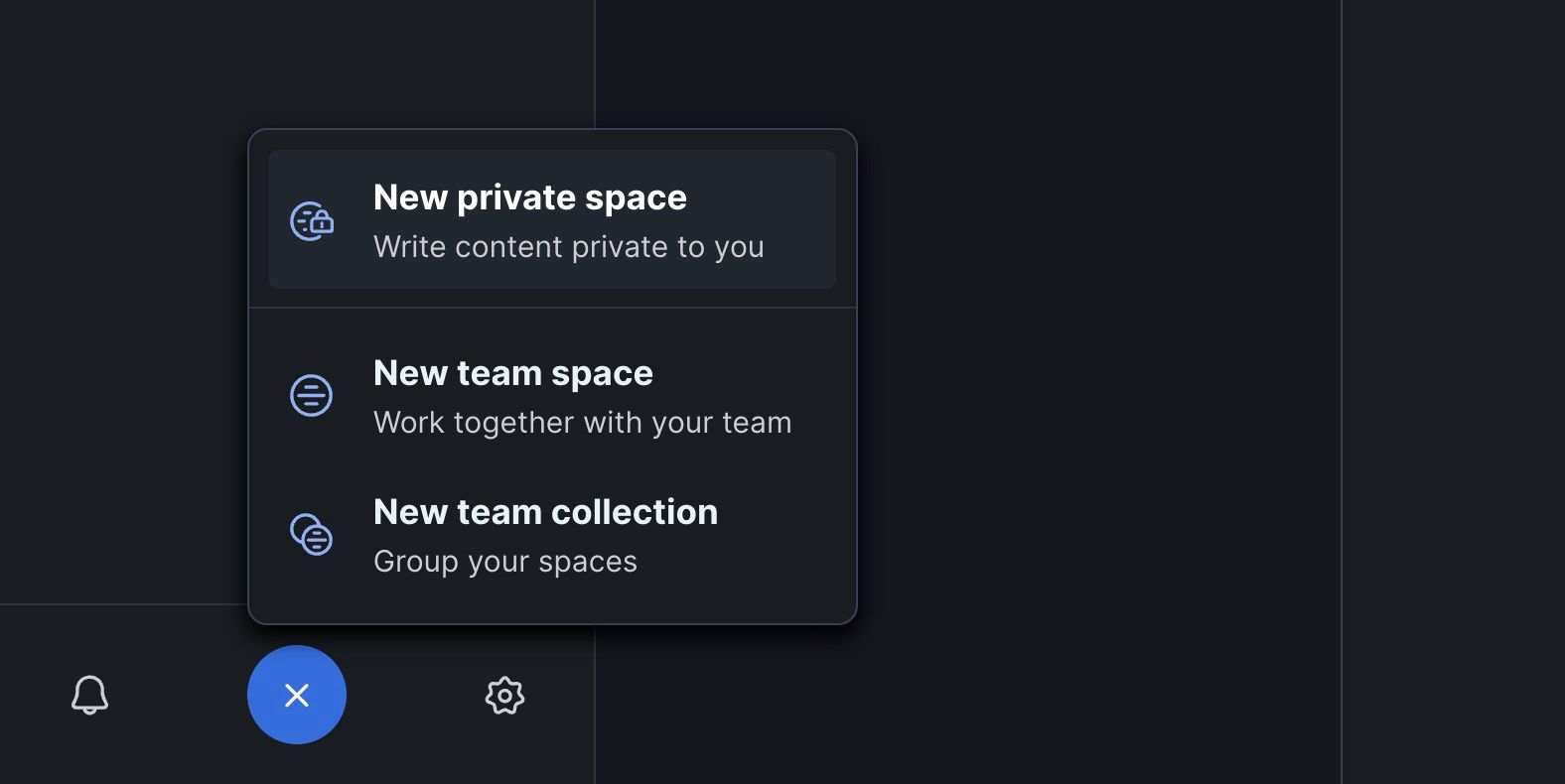 создание пространств и коллекций в GitBook
