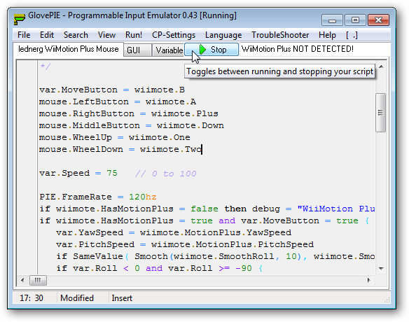 Добавление прокрутки в скрипт