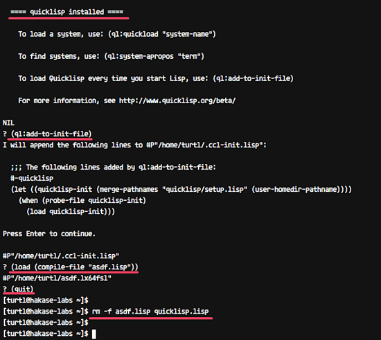 Установка Quicklisp