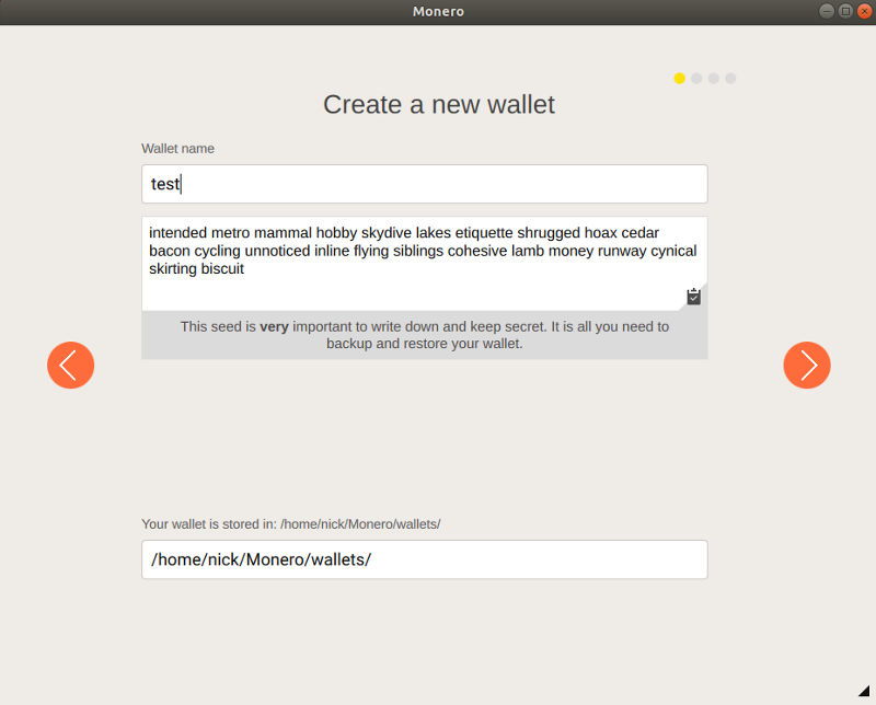 Name Your Monero Wallet