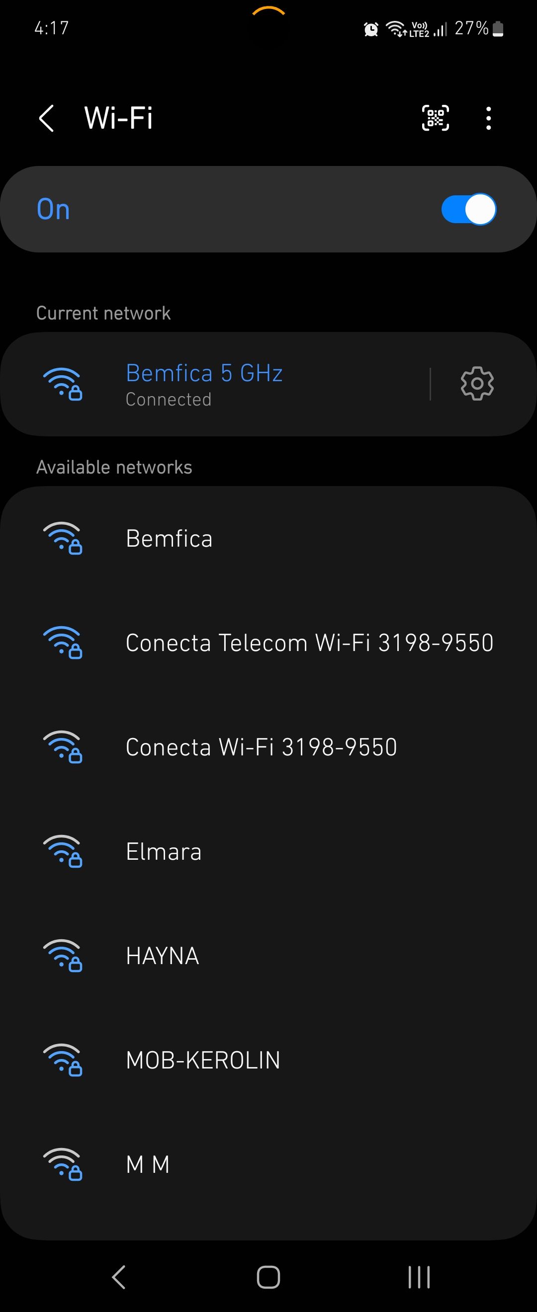Android 13 Samsung Wi‑Fi Settings
