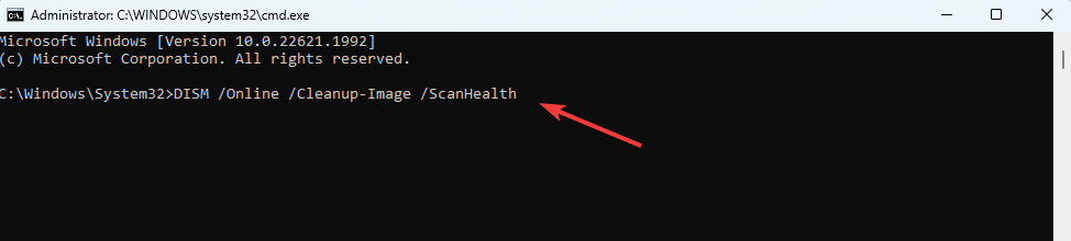Результат DISM ScanHealth