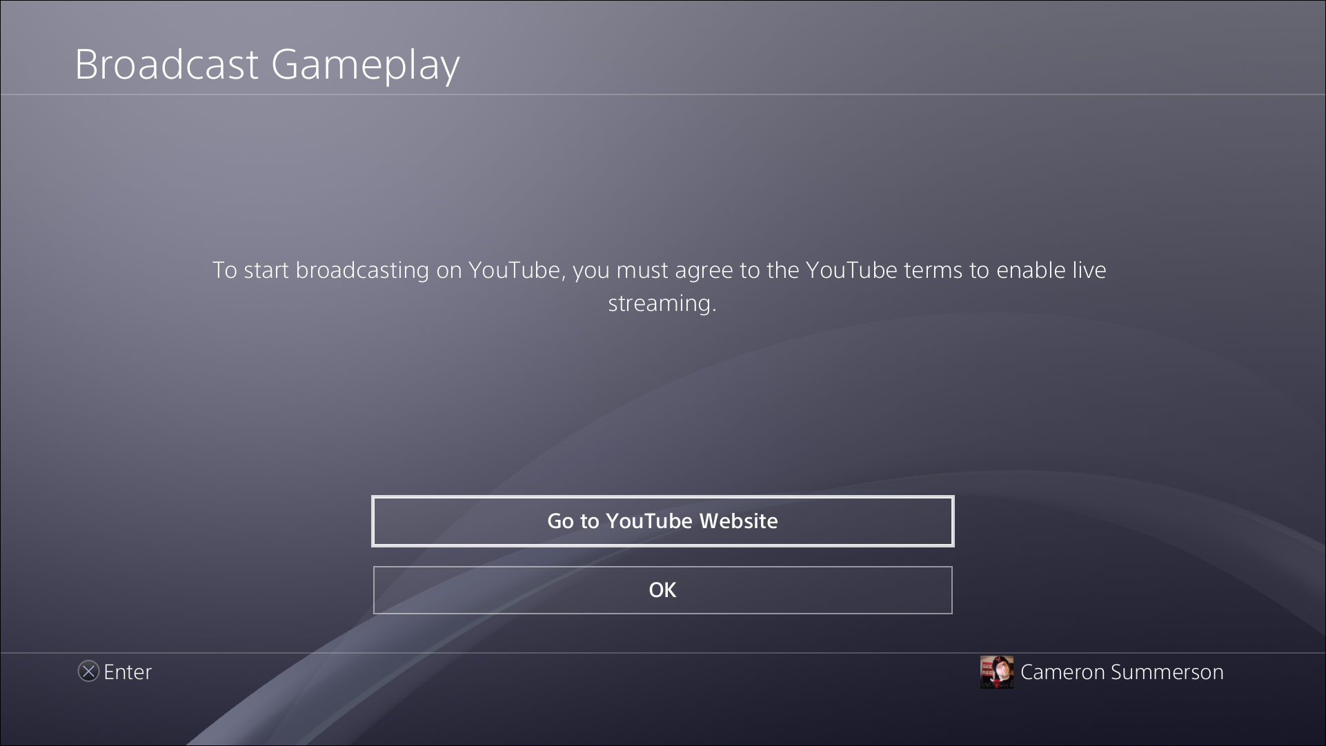 Параметры трансляции: микрофон и камера