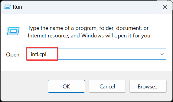 Окно региональных настроек intl.cpl
