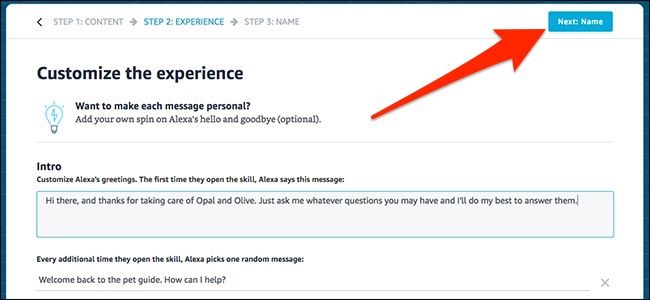 Поле для имени навыка перед созданием