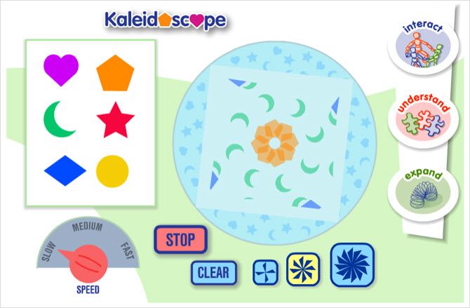 Интерактивный калейдоскоп на сайте PBS