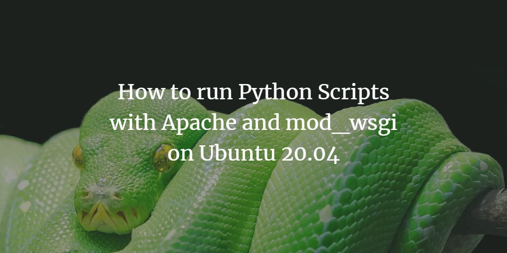 mod_wsgi с Apache на Ubuntu 20.04