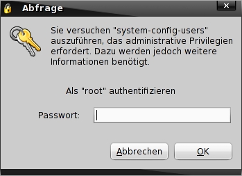 Запрос пароля root в GNOME
