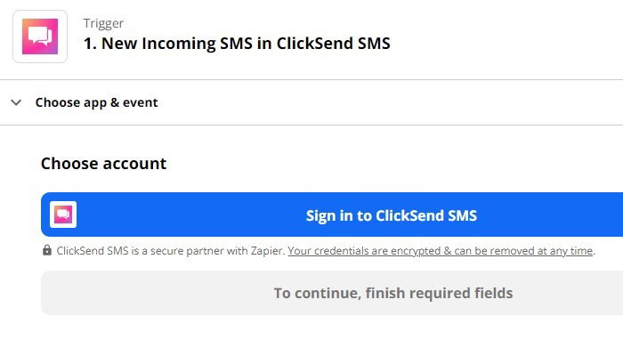 Вход в ClickSend