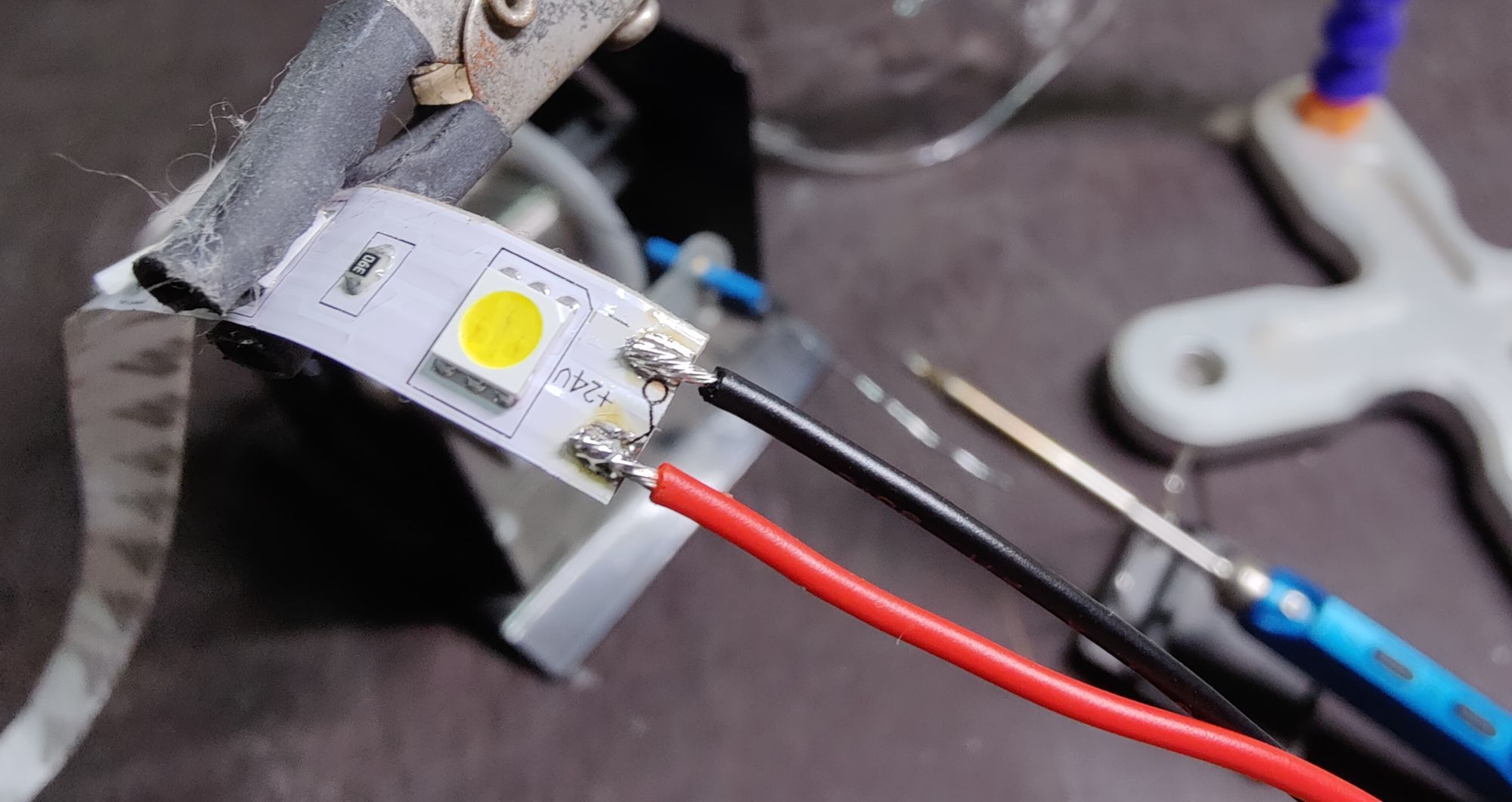 Пайка LED-ленты для 3D-принтера.