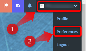 Переход в профиль SteamGridDB и открытие меню Preferences для генерации API‑ключа