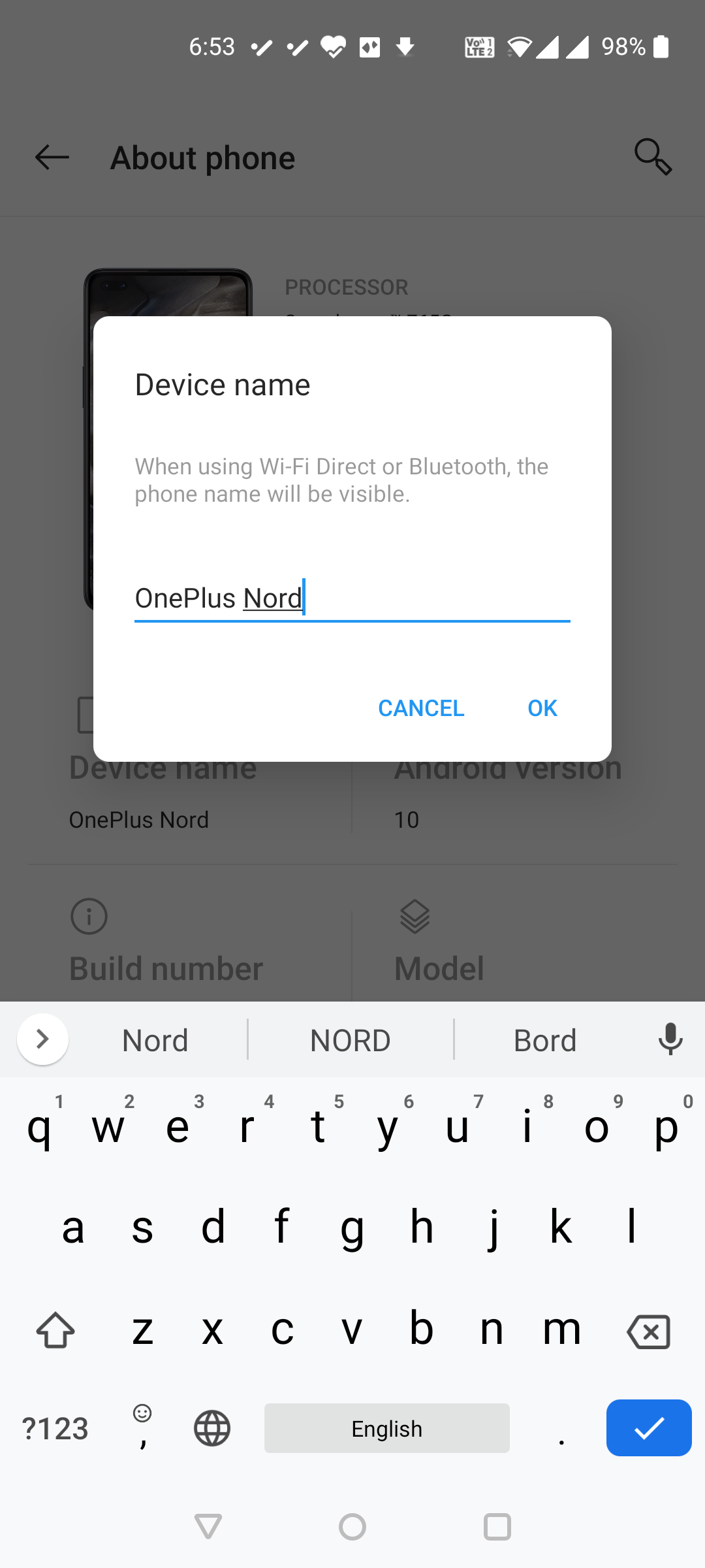 Изменение имени Android‑устройства