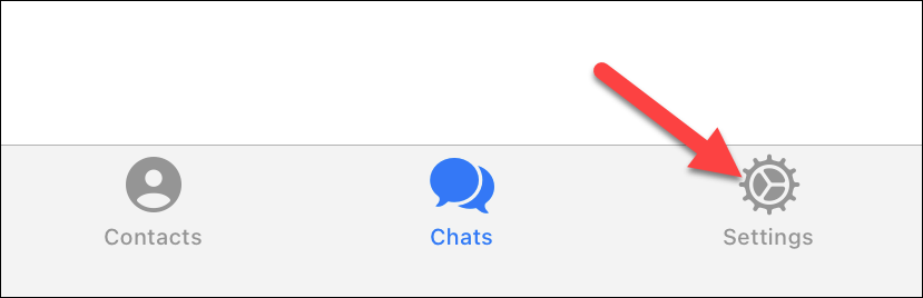 Иконка Настройки в панели iPhone для Telegram