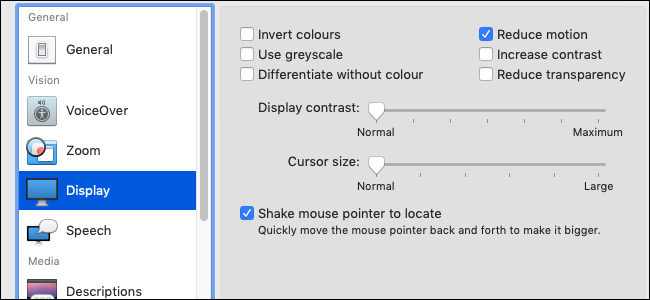 Как включить Reduce Motion на Mac