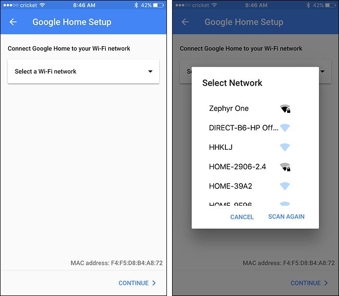 Вход в аккаунт Google для привязки устройства