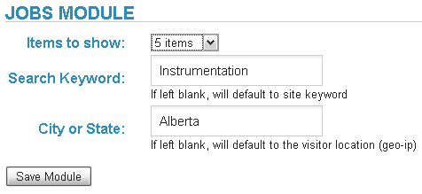 Настройки рекламного модуля: ключевые слова и геотаргетинг