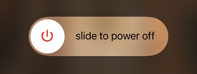Слайдер «Выключить» на экране iPhone