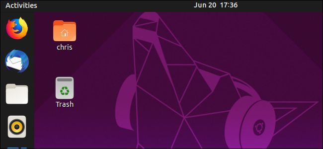 Рабочий стол GNOME Shell на Ubuntu 19.04