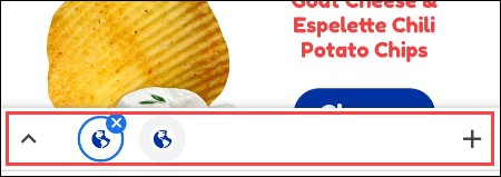 Вкладки группы отображаются в строке внизу экрана