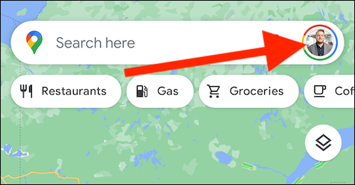Нажмите на аватар в правом верхнем углу