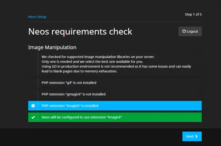 Проверка PHP в Neos